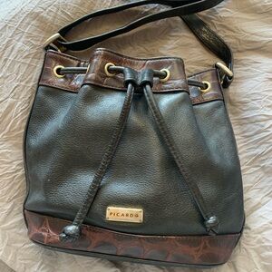 *SOLD* Vintage German leather crossbody purse